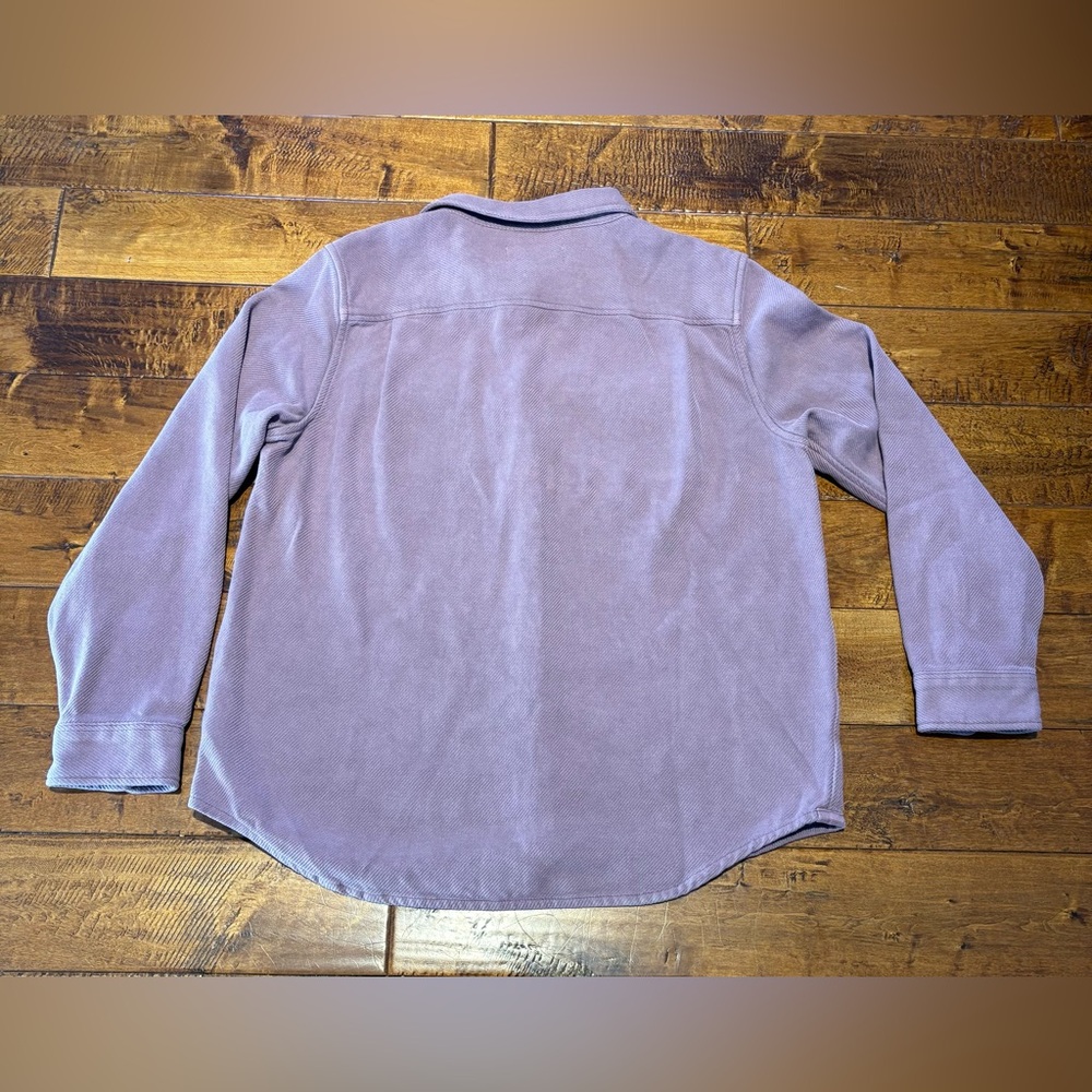 Outerknown Lavender Casual Button Down Blanket Sh… - image 7